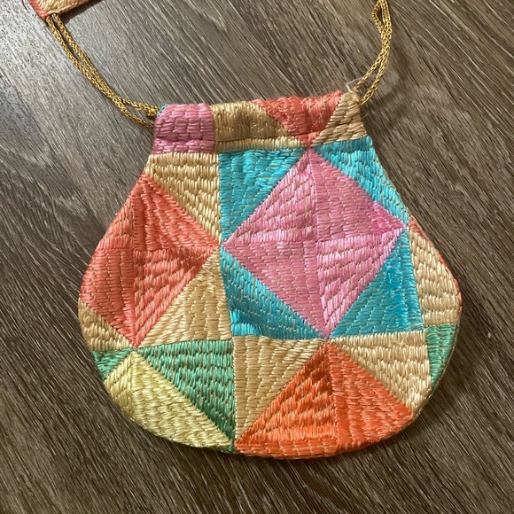 Pastel Drawstring Purse - Picture 2 of 4